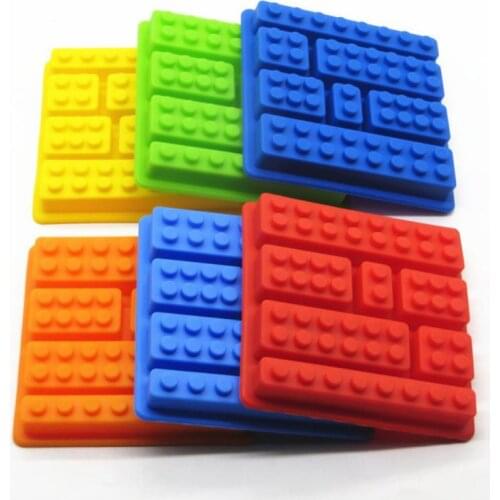 Creative Square Block Ice Tray Mold Silicone Chocolate Candy Cake Mold DIY Pastry Bar Mold Block Ice Mold Ice Cream Tools