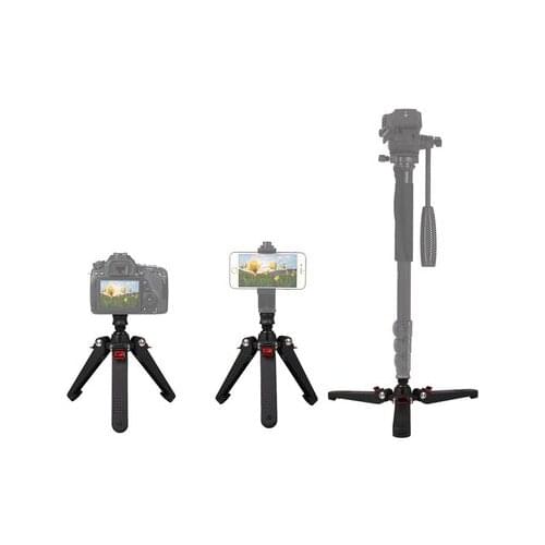 Universal Video Monopod Stand Base Monopod Tripod Manbily Mini Three Feet Support for DSLR Monopod with 3/8'' 1/4'' Screw