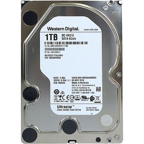 Western Digital WD 1TB 2TB 4TB 6TB 8TB 10TB Ultrastar DC HC320 SATA HDD 7200 RPM Class SATA 6Gb/s Cache 3.5"HHD