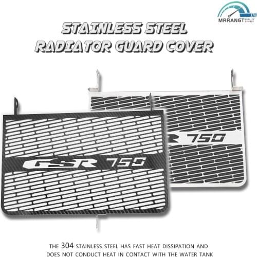 Motorcycle Radiator Guard Grille Oil Cooler Cover For SUZUKI 2011-2012-2013-2014-2015 GSR 750 GSR750 Aluminum alloy black