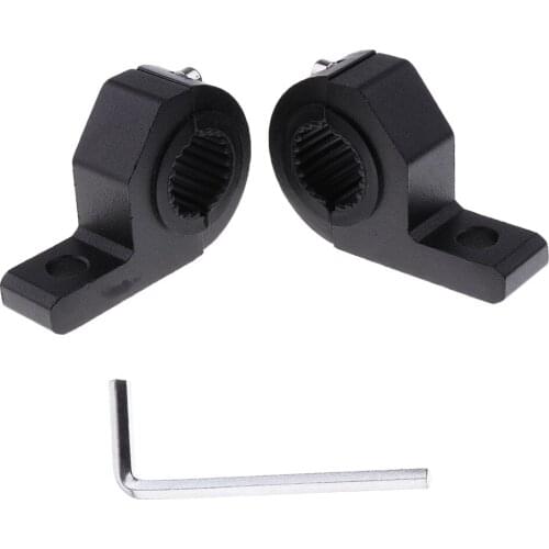 1 Pair 1.1~1.3 Inch Tube Bull Bar Roll Bar Antenna Spot Light Mount Bracket