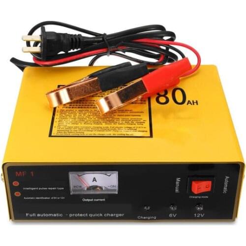 120W 6V 12V 80AH Motorcycle Auto Car Charger Pulse Repair For Lead Acid & Lithium Battery