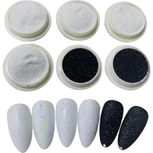 6 jars Mermaid 3D Glitte Nail Glitter Powder/ Gradient Shimmer Glitters Pigment Nail holographic powder MERMAID EFFECT GLITTER