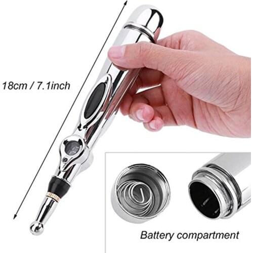 2019 Newst Electronic Acupuncture Pen Electric Meridians Laser Therapy Heal Massage Pen Meridian Energy Pen Relief Pain Tools