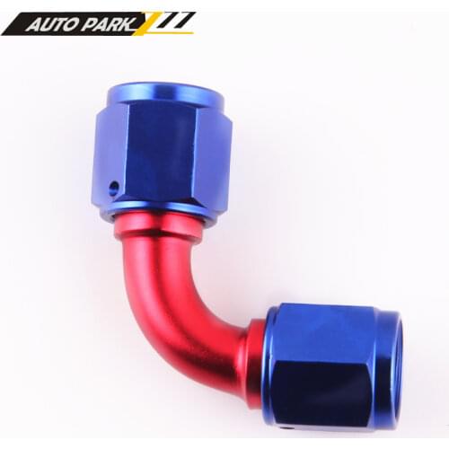 Aluminum AN6 8 10 90 degree elbow female flare union hose fitting Adapter Connector