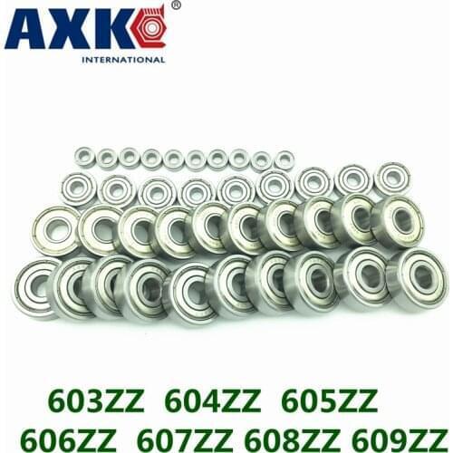 Rolamentos Free Shipping Axk High Quality 10 Pcs 603zz 604zz 605zz 606zz 607zz 608zz 609zz Miniature Deep Groove Ball Bearings