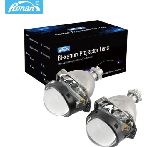 RONAN Bi xenon headlight lens Upgrade 3R G5 3.0'' projector HD blue film use 21mm bulb car styling retrofit headlights