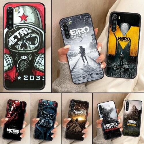Game Metro 2033 Phone Case For Xiaomi Redmi Note 7 8 9 10 7A 8T 9A 9T 9S 10S Pro black luxury waterproof soft shell painting