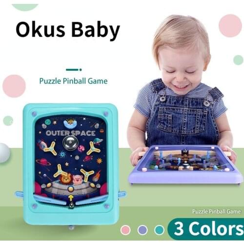Children Pinball Games Desktop Pinball Game Machine Fun Parent-Kid Interactive Educational Toys Kids Table Shooting Board Games