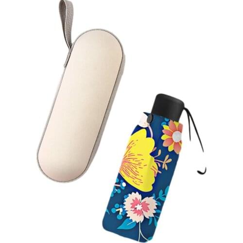 Elegant Mini Umbrellas Anti-UV Sun Folding Umbrella Rain Women Flower Sunshade Parasol Female Business Sun Umbrellas Plegable