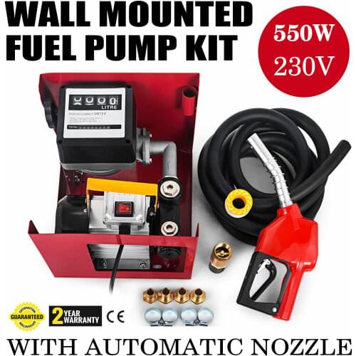 230V 550W 60L Electric Diesel Pump Self-priming Fuel Pump Heating Oil Pump