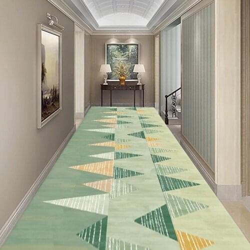Geometric Carpet for Living Room Modern Home Decor Kitchen Corridor Rug Flannel Non-slip Entrance Doormat Long Bedroom Area Rug