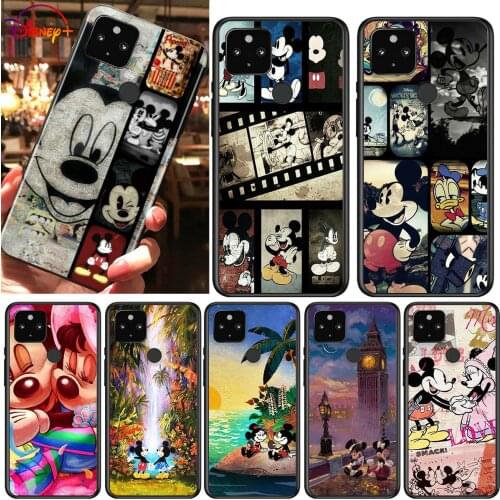 Mickey mouse cool Shockproof Cover for Google Pixel 5 5A 4 4A XL 5G Black Phone Case Shell Soft Fundas Coque Capa