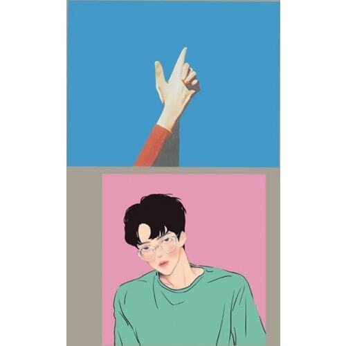 Korea Fashion Boy T-shirt Dress stickers heat transfer pattern offset iron on printing paste patches DIY clothing decoration