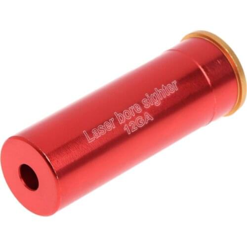 Red Laser Bore Sight 12 Gauge Barrel Cartridge Boresighter For 12GA Shotguns