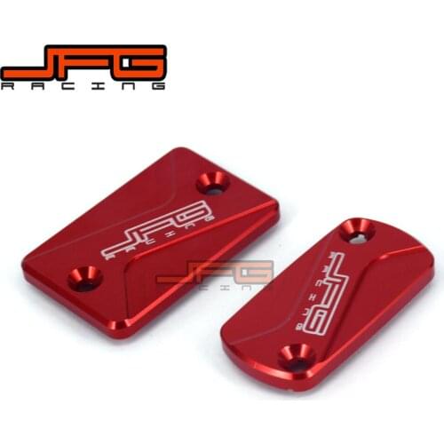JFG CNC Alloy Front & Rear Brake Reservoir Fluid Cover For HONDA CRF250L CRF250M 2012-2019 Dirt Bike Motocross Motorcycle