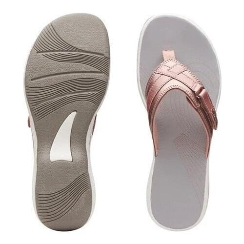 Summer Leisure Clip Toe Flip Flops Womens Sandals Casual Female Slides Flip Flop Slippers Femme Plus Size Flat Shoes
