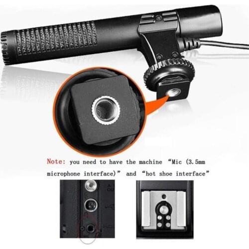 MIC-01 SLR Stereo Microphone DSLR DV Camera Computer Recording News Professional Microphone Interview W6M2