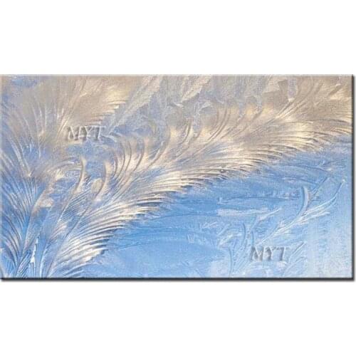 Feather flower Two optional Oil Painting Handpainted Paintings Wall Art Home Decor Picture Modern Oil Painting On Canvas