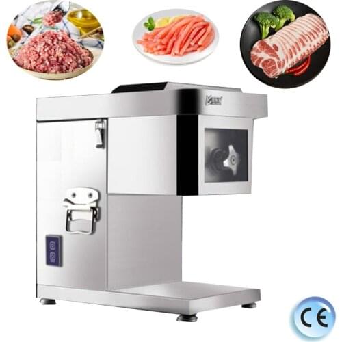 220V/110V Commercial Slicing/Dicing Meat Slicer Electric Meat Cutter Stainless Steel Industrial Meat Slicing Machine