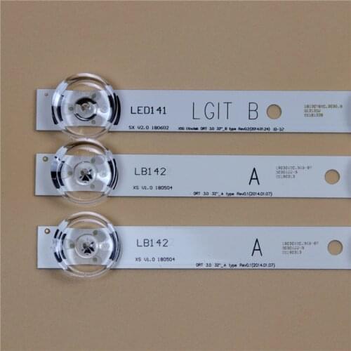 TV LED Bars For LG 32LY330C 32LY331C 32LY340C 32LY345C 32LY540H 32LY540S 32LY750H LED Backlight Strip Kit 6LED Lamp Lens 3 Bands