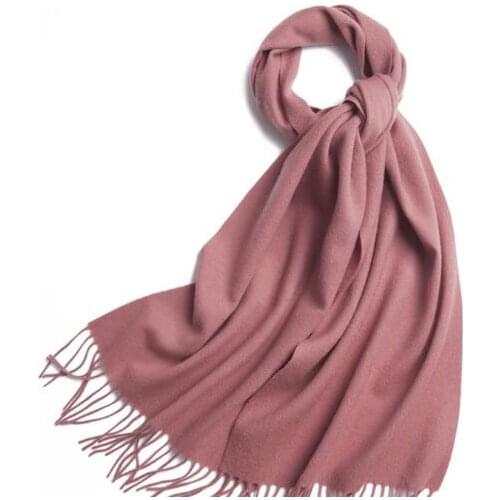 Womens Wool blend scarf winter shawl knitting Lengthen thicken