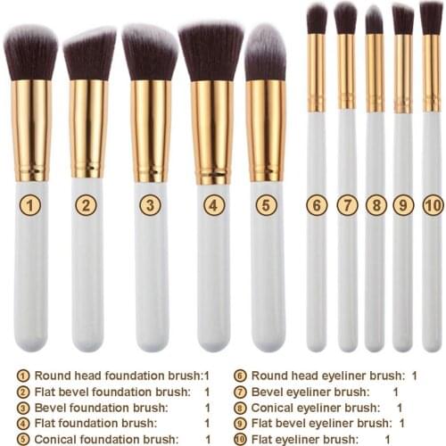 10Pcs Professional Makeup Brushes Set pincel maquiagem Cosmetics maquillaje Makeup Tool Powder Eyeshadow Cosmetic Pen