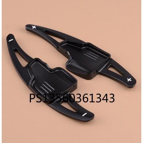 2pcs Black Steering Wheel Gear Shift Paddle Shifter Extension Fit For Ford Focus