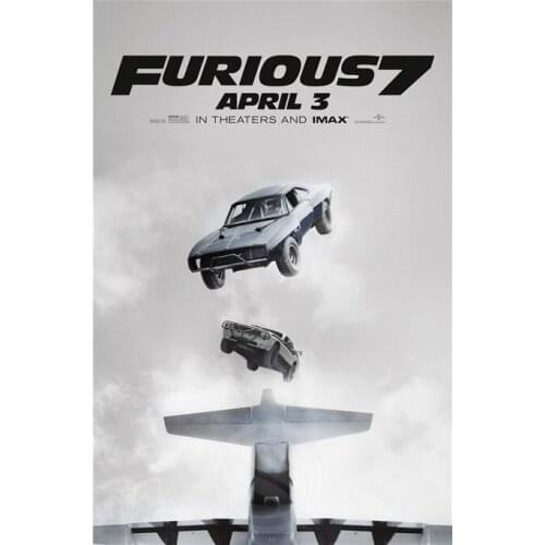 2017 Hot Sale fast and furious Poster Prints Canvas Poster high quality picture nice movie style custom poster