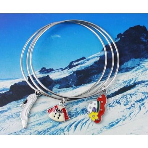 30PCS Fashion Ladies Charm Triple Bangle Bracelet #20354