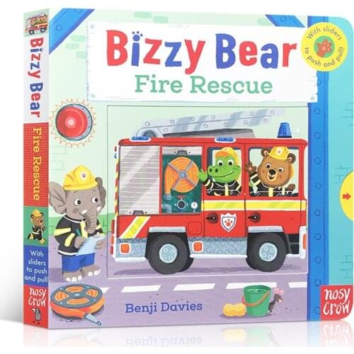 Bizzy Bear Fire Rescue English 3D Flap Picture Book Cardboard Book Baby Books Educational for Children