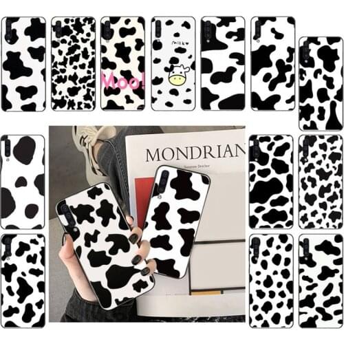 Yinuoda Cow Print Phone Cover For Samsung Galaxy A7 A50 51 A70 80 A40 A20 A30 A8 A6 A8 Plus A9 A71