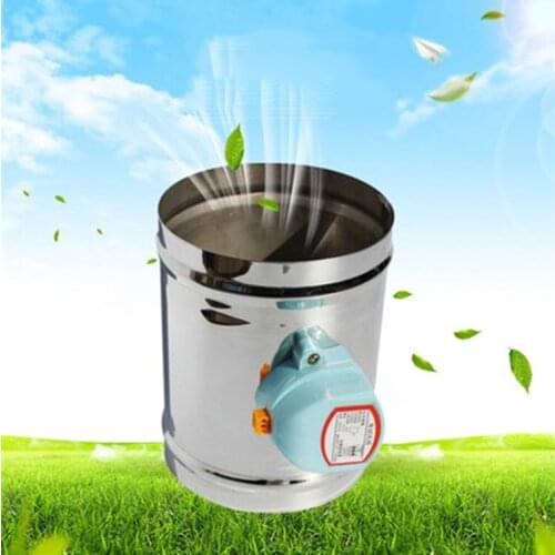 125mm stainless steel air damper valve HVAC electric air duct motorized damper for 5 inch ventilation pipe valve 220V