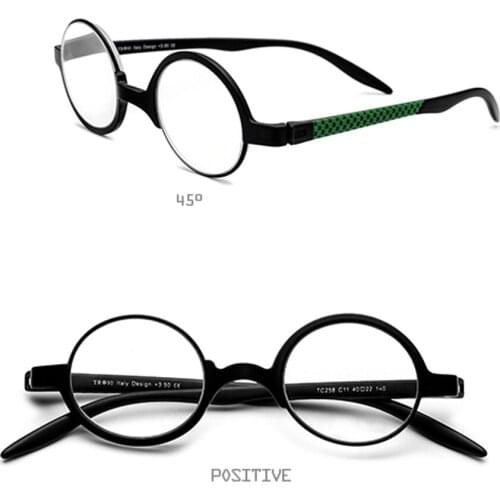 YOUTOP New Unique Mismatch Comfortable Reading Glasses Full-Rim Round TR90 Myopia Eyeglasses 258