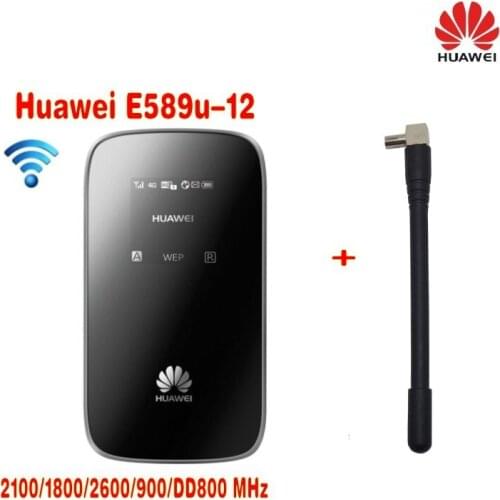 Huawei E589u-12 Unlocked 100Mbps 4G LTE 4 Pocket WiFi Hotspot Wireless Modem