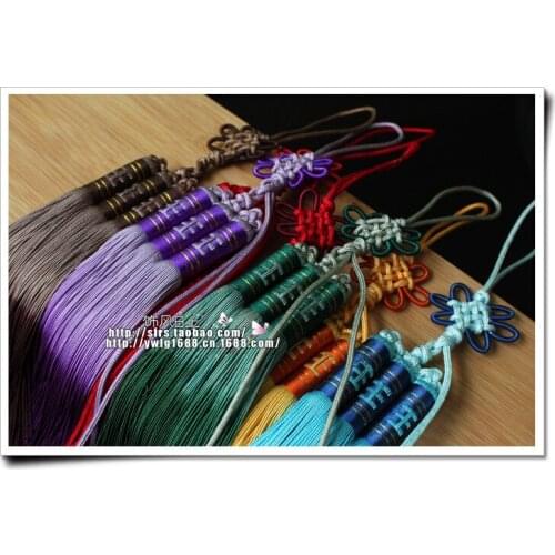 High-grade artificial silk tassels 200 mm tassel Full manual preparation DIY Jewelry Accessories Chinese knot wholesale