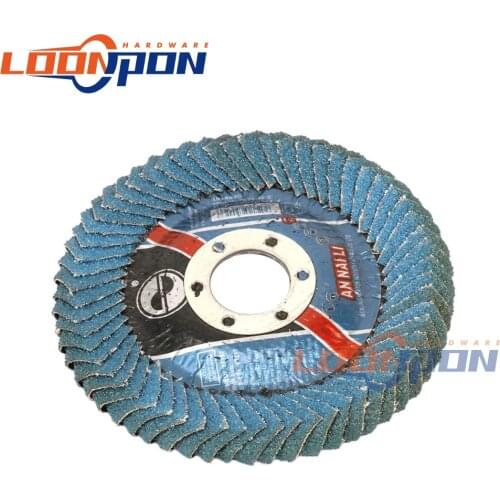 115mm Sandpaper Flap Disc Round Sandpaper Wheel Polishing Grinding Head for Removing Burrs Bore 22mm 2Pcs