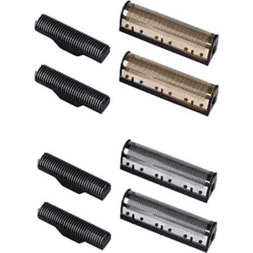 Hot 2 Set Clipper Blade for Kemei Km-1102 Clipper Electric Shaver Parts Net - Silver & Gold