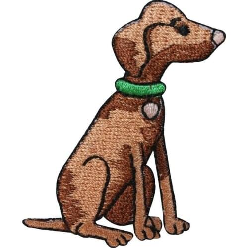 Custom embroidered Patches Cut puppy dogs Applique Iron Sew ON Patch Cloth factory customize OEM service avaliable