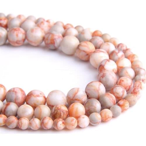 Natural red Picasso Jaspers stone beads loose round Red Spider Web stones For Jewelry Making Bracelet necklace earring gift diy