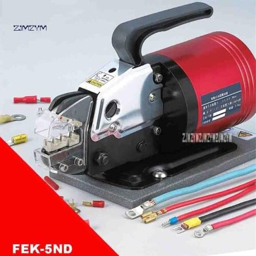 New FEK-5ND Multi-function Pneumatic Crimping Pliers Pressure Line Machine,Crimp Different Types of Cold Terminals 34L/min 1.3T