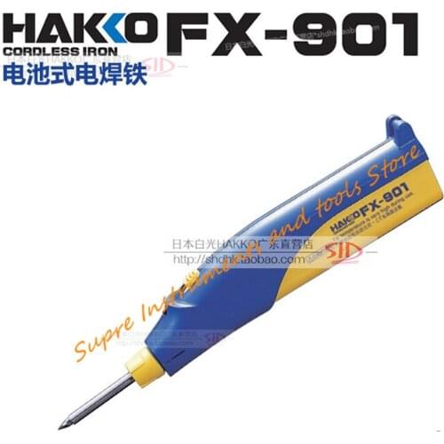 Original authentic Japanese HAKKO FX-901 welding iron portable AA battery powered