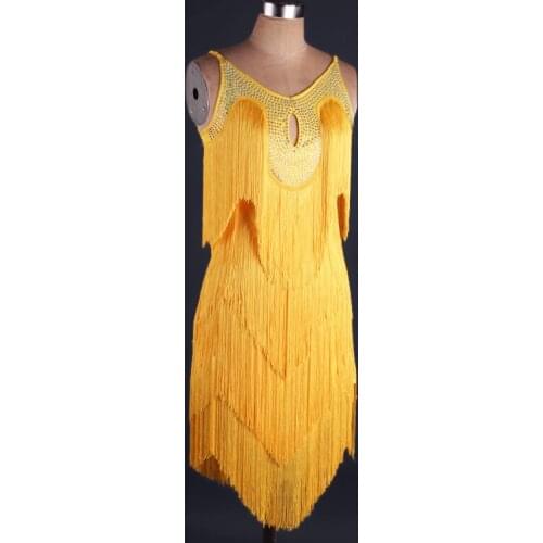 White tassel women latin dress Latina dance dress women dance dress samba sexy rumba costumes latin salsa dress dance