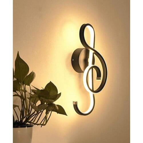 Simple creative led wall lamp Note led background wall lights lighting fixture led lighting lamps lighting fixture black white