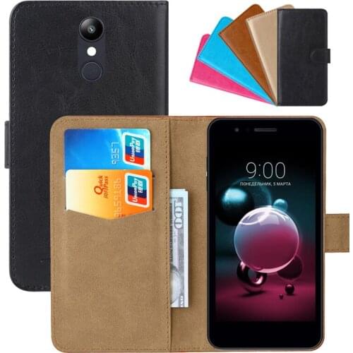Luxury Wallet Case For LG K9 PU Leather Retro Flip Cover Magnetic Fashion Cases Strap