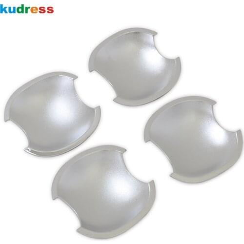 Side Door Handle Bowl Cup Cover Trim Stickers For Kia Forte Cerato 2009 2010 2011 ABS Chrome Car Styling Accessories 4pcs