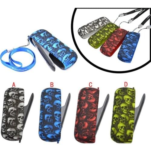 Silicone Cover Full Protective Case Pouch for IQOS 3.0 / 3 DUO Skull Outer Case for IQOS Accessories Carrying Case