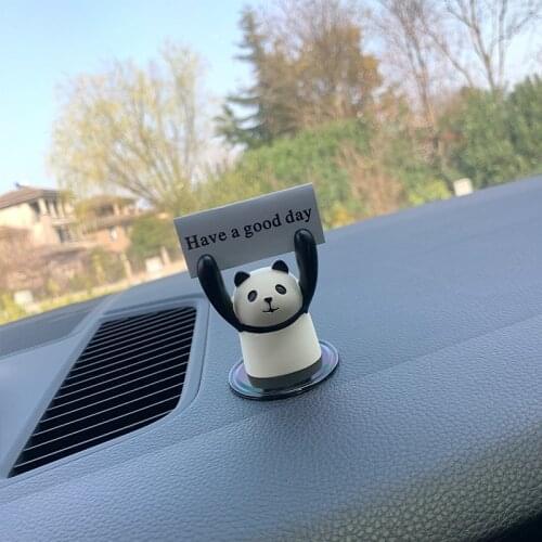 Car Ornaments Cute Animal DIY WordPad Car Decoration Center Console Decoration Car Interior Decoration Accessories Interior Auto