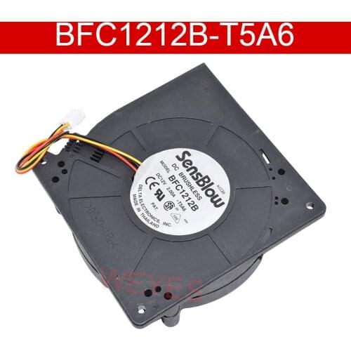 BFC1212B -T5A6 DC12V 2.00A 2A 12CM fan 3 wires turbine blower silent fan NEW