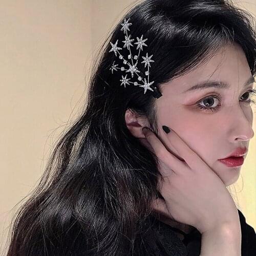 Shining Star Hollow Small Stars Hair Clips Barrettes Headwear Hairpins Hairgrips For Female Women Girls Bridal Hair Accessories